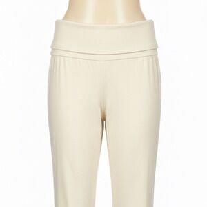 Heather Wide-Leg Foldover Pants